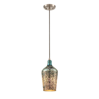 1 Light Mini Pendant, Polished Nickel