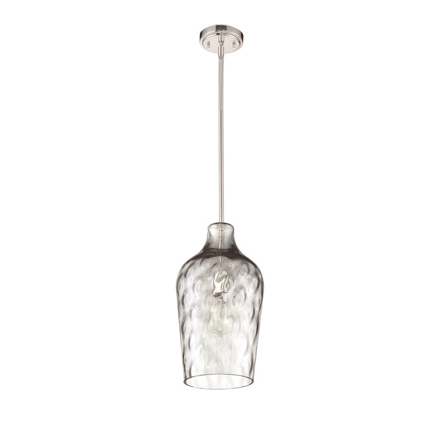 1 Light 9" Pendant, Polished Nickel