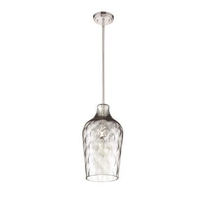 1 Light 9" Pendant, Polished Nickel