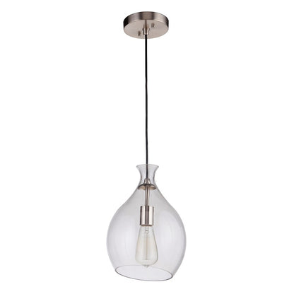 1 Light 8" Pendant, Polished Nickel