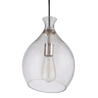1 Light 8" Pendant, Polished Nickel