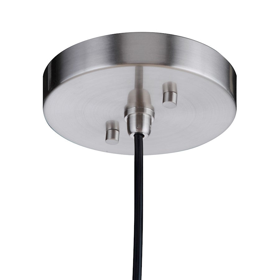 1 Light 8" Pendant, Polished Nickel
