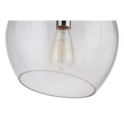 1 Light 11.3" Pendant, Polished Nickel