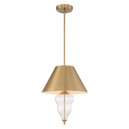 3 Light Pendant Satin Brass