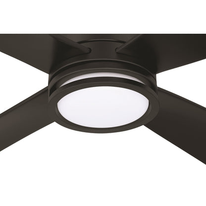 Craftmade Rhett 52" 4-Blade 1 Light Ceiling Fan, Flat Black