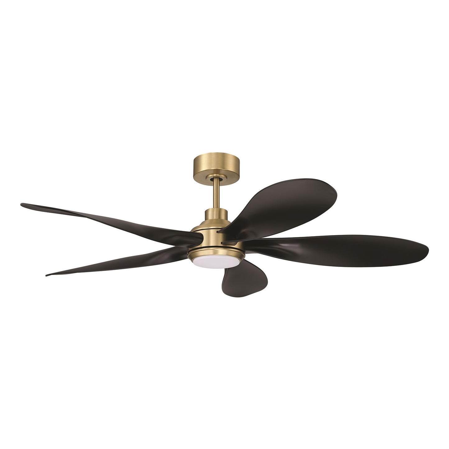 Craftmade Rosalie 52" 5-Blade 1 Light Ceiling Fan, Satin Brass - RSL52SBFB5