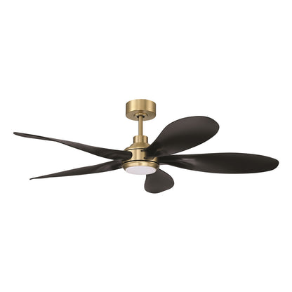 Craftmade Rosalie 52" 5-Blade 1 Light Ceiling Fan, Satin Brass - RSL52SBFB5