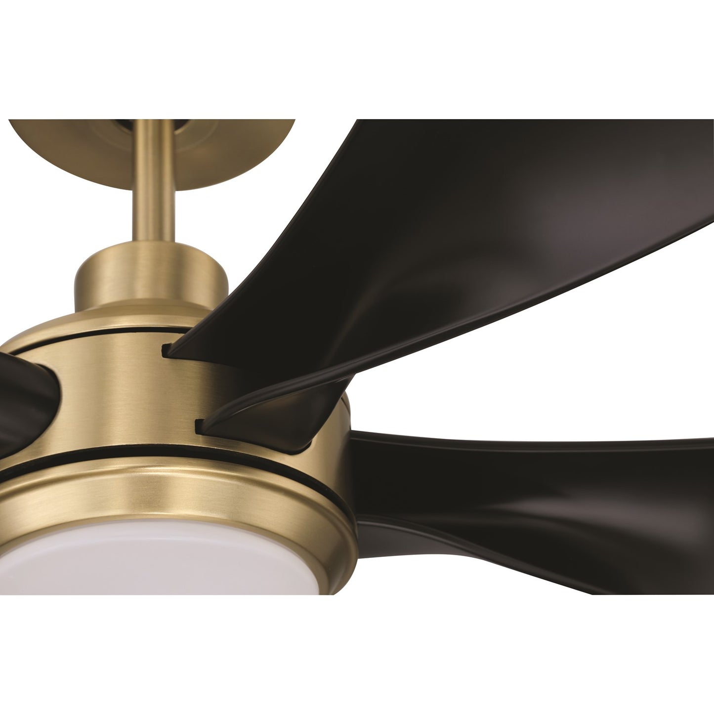 Craftmade Rosalie 52" 5-Blade 1 Light Ceiling Fan, Satin Brass