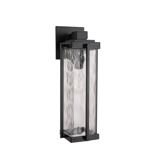 Craftmade Pyrmont 1Lt Medium Outdoor Wall Lantern, Midnight/Hammered - Z2614-MN