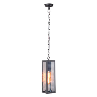 1 Light Large Outdoor Pendant Midnight