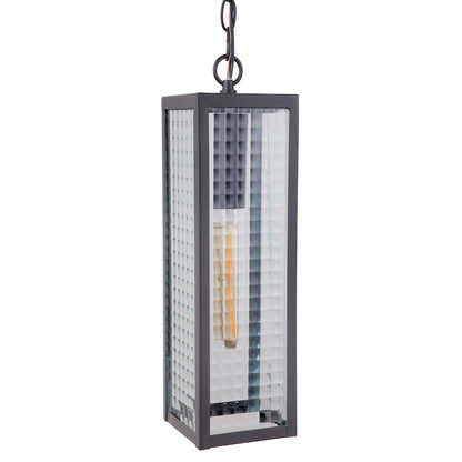 1 Light Large Outdoor Pendant Midnight