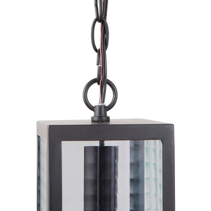 1 Light Large Outdoor Pendant Midnight