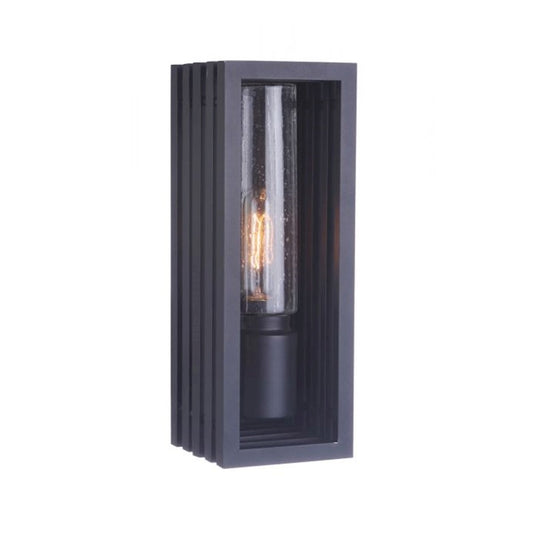 1 Light Outdoor Lantern Matte Black