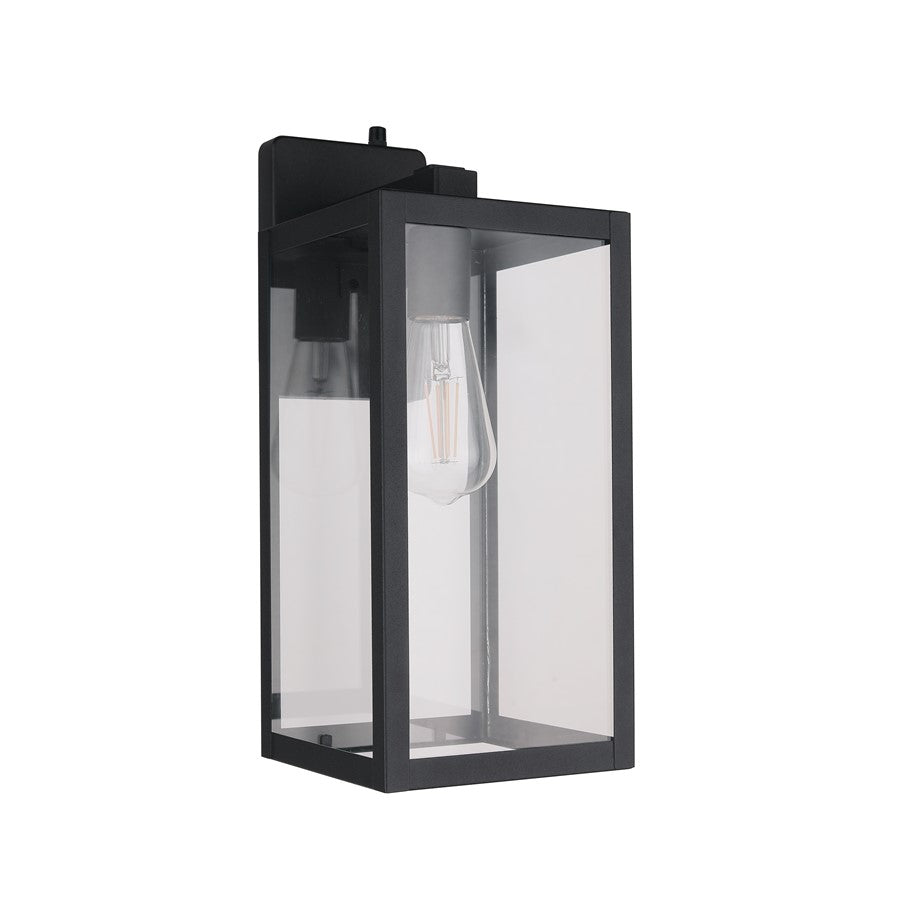 Craftmade Harris 1Lt 15.63" Outdoor Lantern, BK/PC/Dusk-to-Dawn - ZA7114-TB-PC
