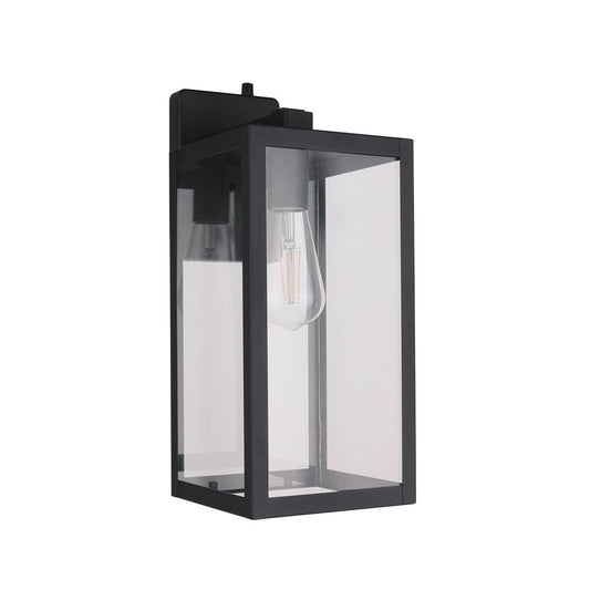 Craftmade Harris 1Lt 15.63" Outdoor Lantern, BK/PC/Dusk-to-Dawn - ZA7114-TB-PC