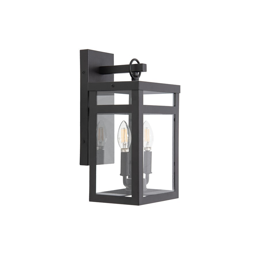 Craftmade O'Neal 15" 2 Light Outdoor Wall Lantern, Textured Black - ZA7904-TB