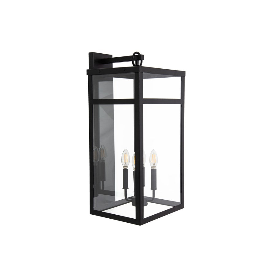 Craftmade O'Neal 25.5" 4 Light Outdoor Wall Lantern, Textured Black - ZA7924-TB