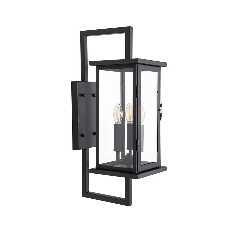 Craftmade Jordan 3 Light Outdoor Wall Lantern, Textured Black - ZA8010-TB