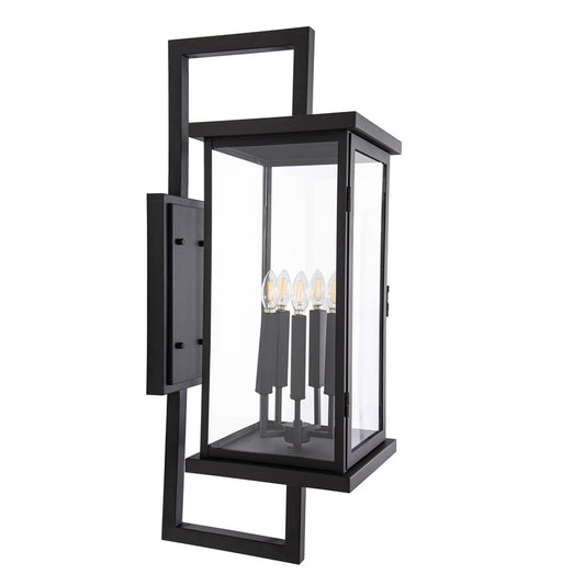 Craftmade Jordan 38" 4 Light Outdoor Wall Lantern, Textured Black - ZA8030-TB