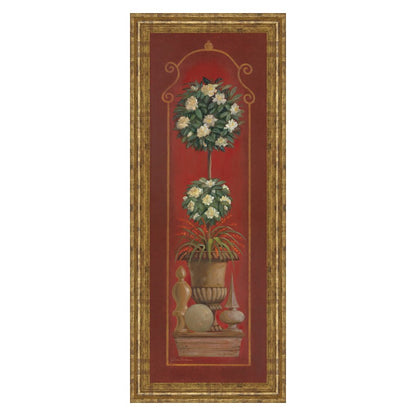 Classy Living Elegant Topiary Wall Art 18x42in | Traditional Gilded Radiance Frame with Glass | Living Room & Office Decor | 1 x 18 x 42 in | Model 1032