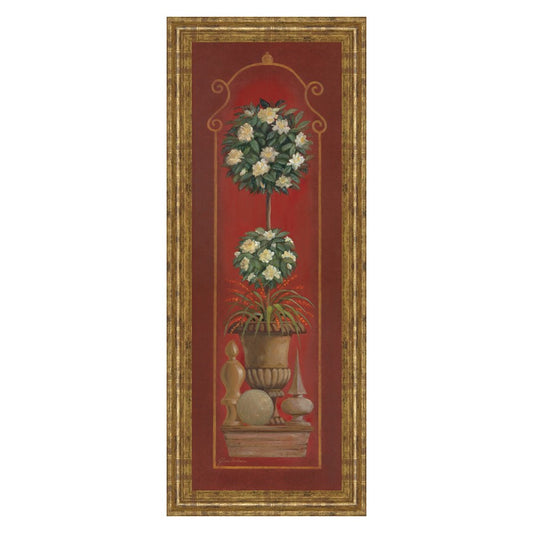 Classy Living Elegant Topiary Wall Art 18x42in | Traditional Gilded Radiance Frame with Glass | Living Room & Office Decor | 1 x 18 x 42 in | Model 1032