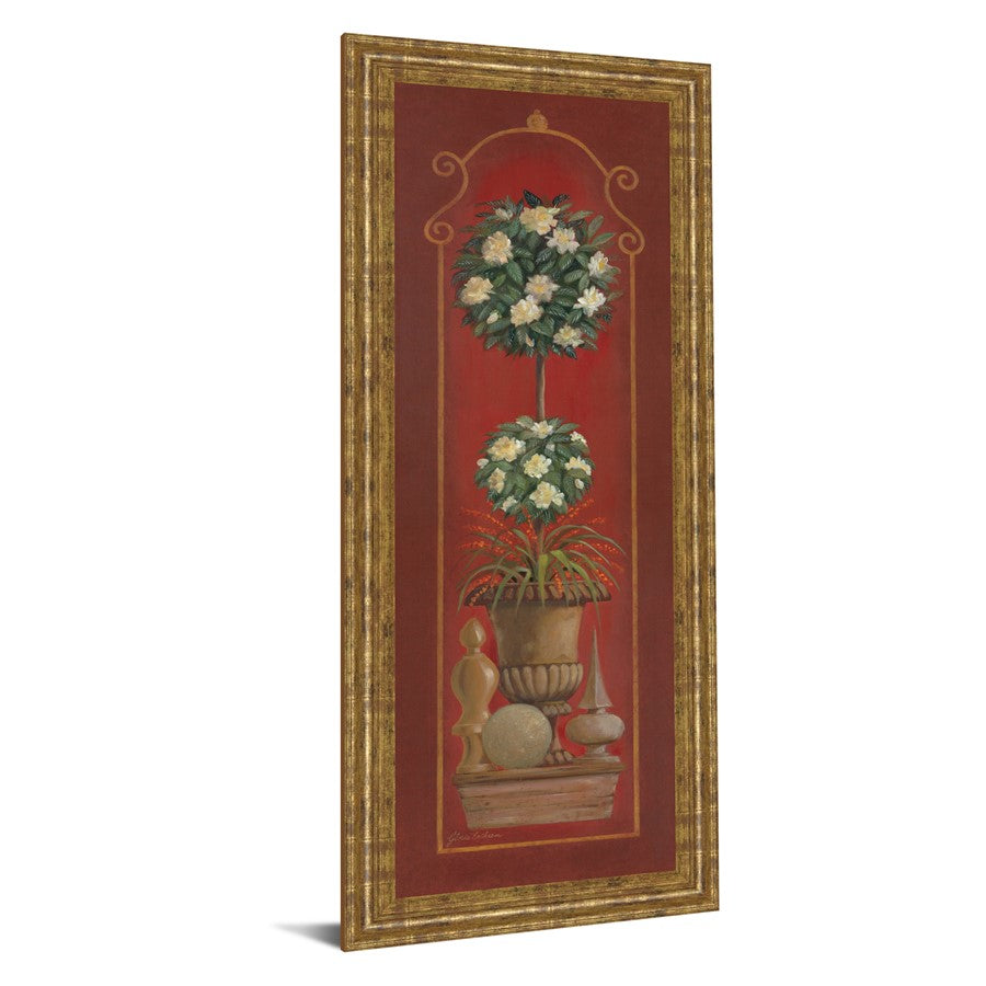 Classy Living Elegant Topiary Wall Art 18x42in | Traditional Gilded Radiance Frame with Glass | Living Room & Office Decor | 1 x 18 x 42 in | Model 1032
