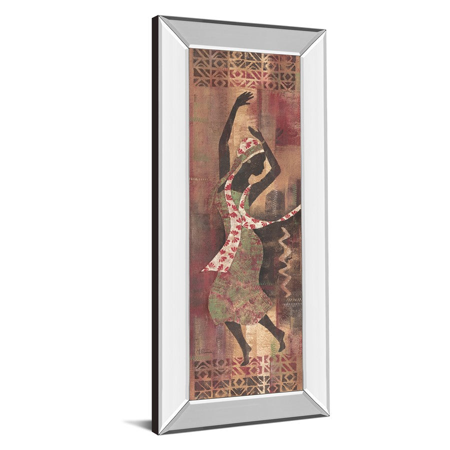 Classy Living Graceful Reflection II 18x42in Wall Art | Contemporary Mirrored Frame | Living Room & Office Decor | 18 x 42 x 3 in | Model 1051MF