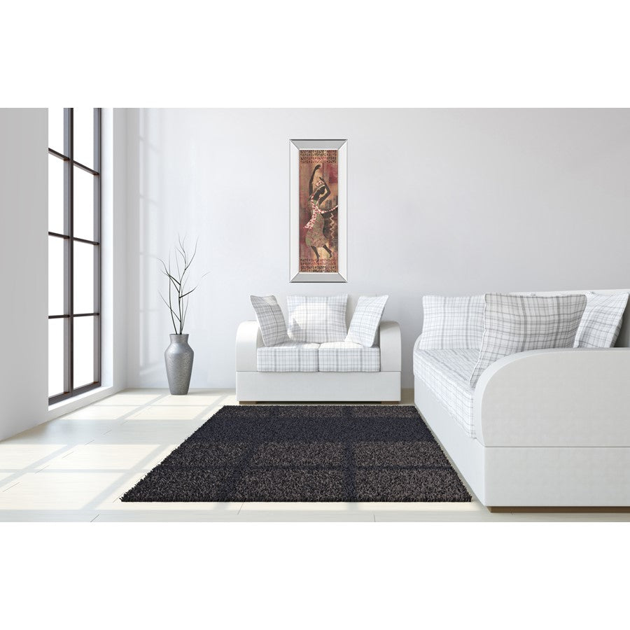 Classy Living Graceful Reflection II 18x42in Wall Art | Contemporary Mirrored Frame | Living Room & Office Decor | 18 x 42 x 3 in | Model 1051MF