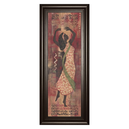 Classy Living Graceful Silhouette 18x42in Wall Art | Contemporary Dark Chocolate MDF Frame with Glass | Living Room & Office Decor | 1 x 18 x | Model 1052