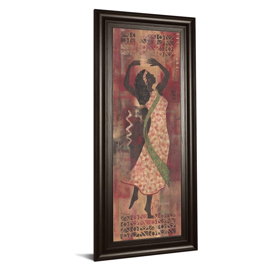 Classy Living Graceful Silhouette 18x42in Wall Art | Contemporary Dark Chocolate MDF Frame with Glass | Living Room & Office Decor | 1 x 18 x | Model 1052