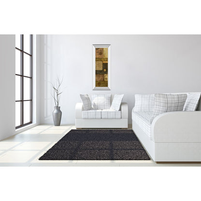Classy Living Golden Circuit 18x42in Wall Art | Transitional Mixed Media on Paper in Mirrored Frame | Living Room & Office Decor | 18 x 42 | Model 1098MF