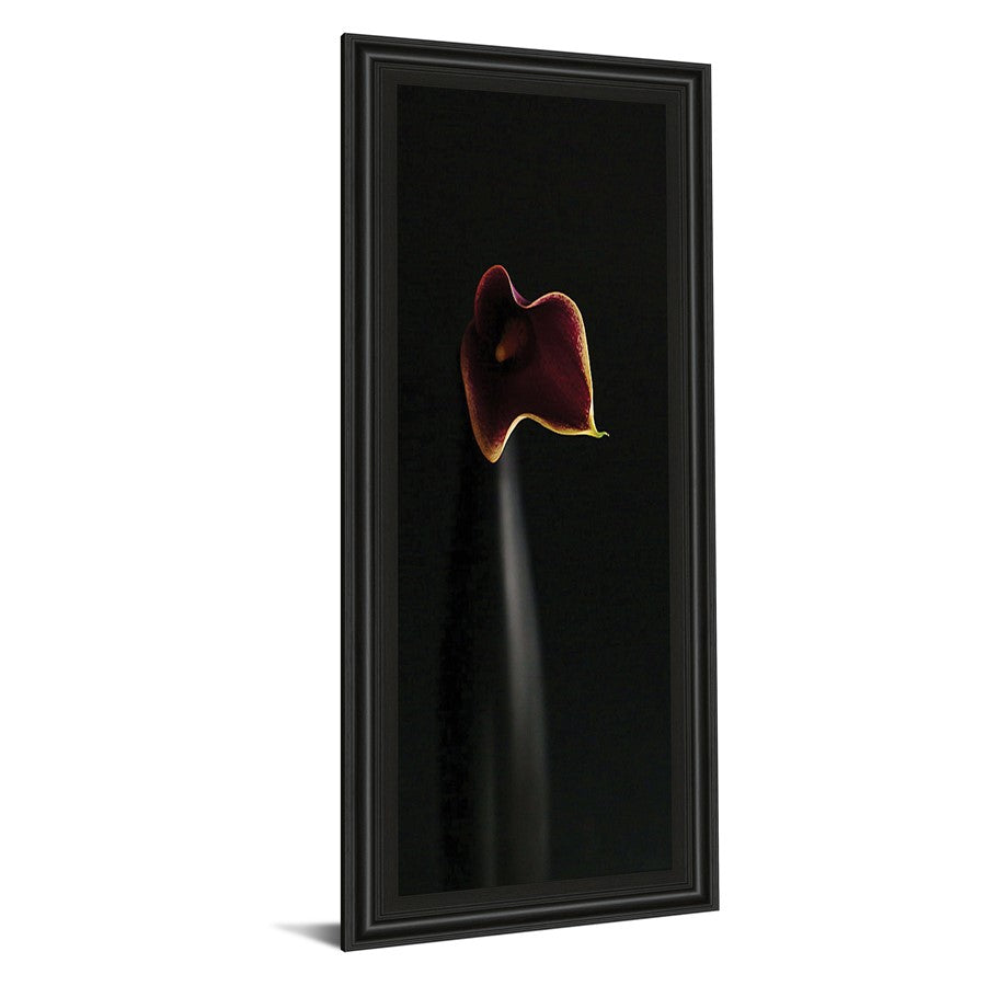 Classy Living Calla Elegance 42in Wall Art | Traditional Midnight Aura MDF Frame with Paper Print | Living Room & Bedroom Floral Decor | 18 x | Model 1123