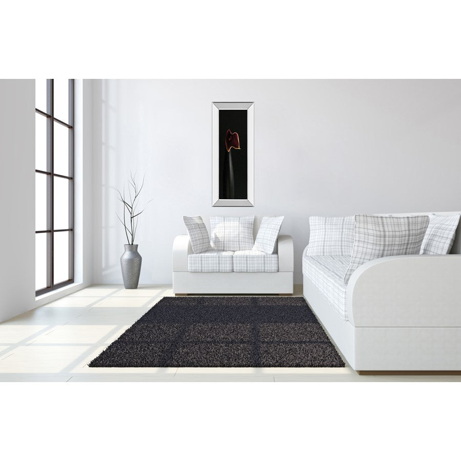 Classy Living Calla Elegance 42in Wall Art | Traditional Floral with Mirrored Frame | Living Room & Bedroom Decor | 18 x 42 x 3 in | Model 1123MF