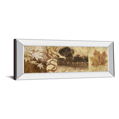 Classy Living Equinox Harmony 42x18in Wall Art | Transitional Mirrored Frame | Living Room & Bedroom Decor | 42 x 18 x 3 in | Model 1136MF