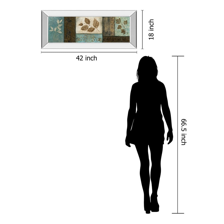 Classy Living Frosty Morning I 42in x 18in Wall Art | Transitional Mirrored Frame | Living Room & Office Decor | 42 x 18 x 3 in | Model 1145MF