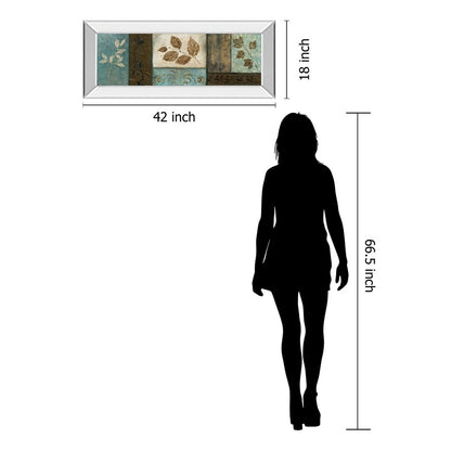 Classy Living Frosty Morning I 42in x 18in Wall Art | Transitional Mirrored Frame | Living Room & Office Decor | 42 x 18 x 3 in | Model 1145MF