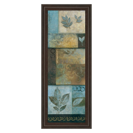 Classy Living Verdant Whimsy 18x42in Wall Art | Transitional Brown MDF Frame with Paper Art | Living Room & Bedroom Decor | 1 x 18 x 42 in | Model 1154