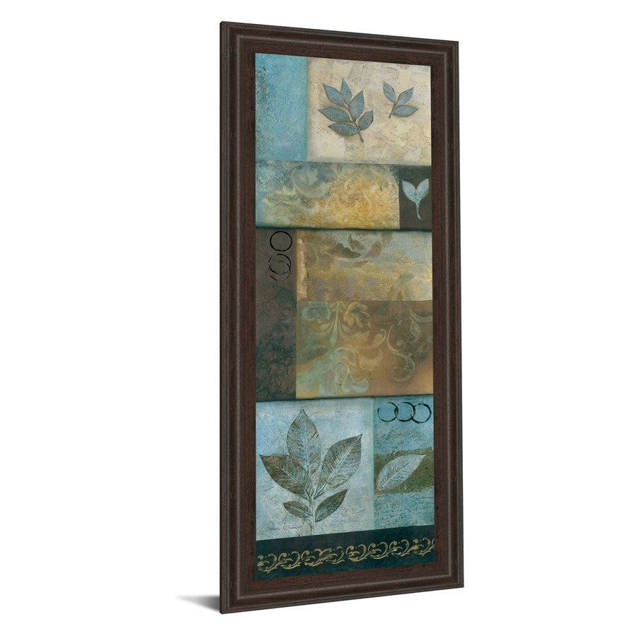 Classy Living Verdant Whimsy 18x42in Wall Art | Transitional Brown MDF Frame with Paper Art | Living Room & Bedroom Decor | 1 x 18 x 42 in | Model 1154