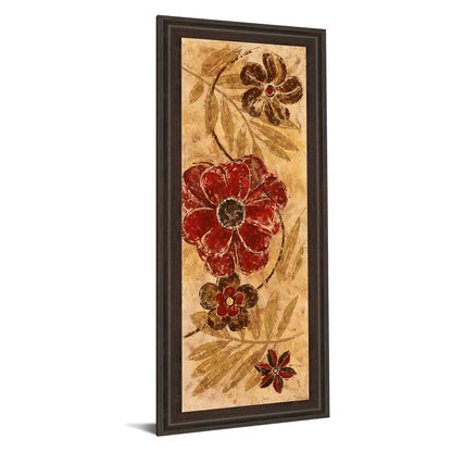 Classy Living Honey Blossom 18x42in Vertical Wall Art | Contemporary Botanical Mixed Media | Living Room & Bedroom Accent | 1 x 18 x 42 in | Model 1160