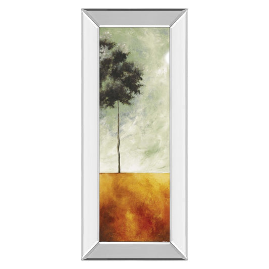 Classy Living Solitary Tree 42in H Wall Art | Transitional Mirrored Frame and Paper Print | Living Room & Office Decor | 18 x 42 x 3 in | Model 1193MF