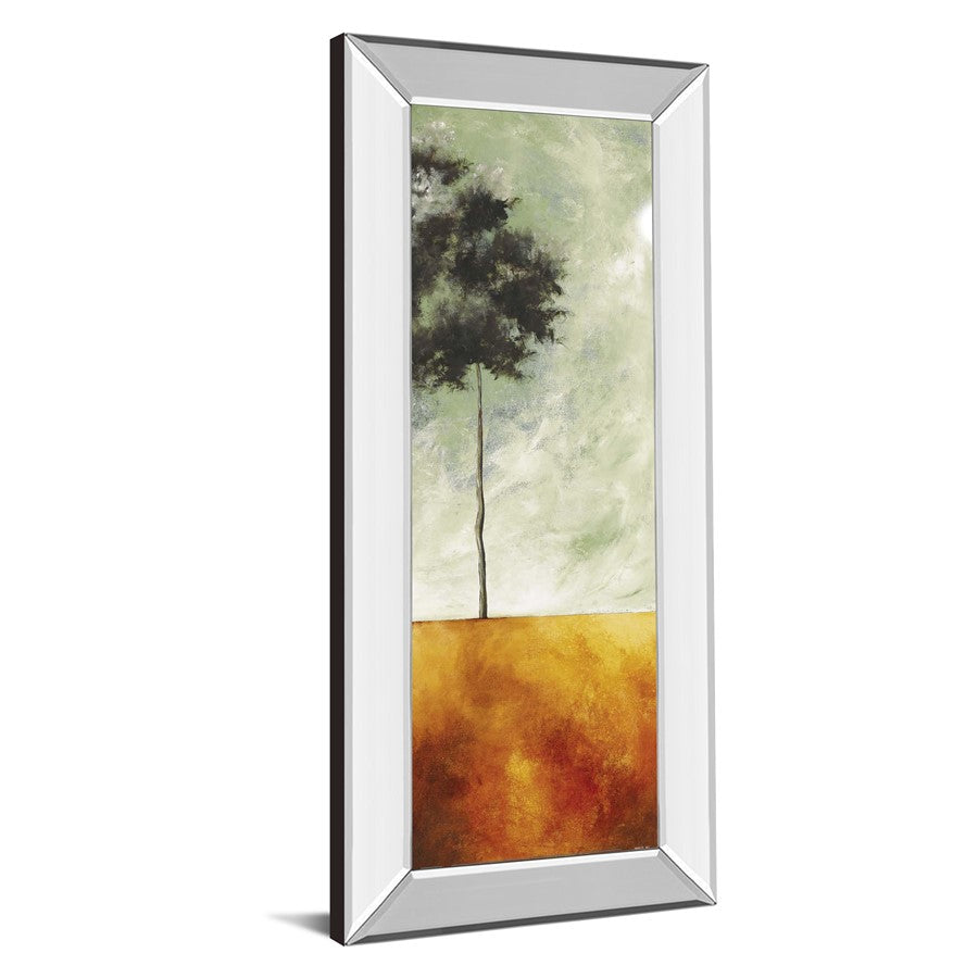 Classy Living Solitary Tree 42in H Wall Art | Transitional Mirrored Frame and Paper Print | Living Room & Office Decor | 18 x 42 x 3 in | Model 1193MF