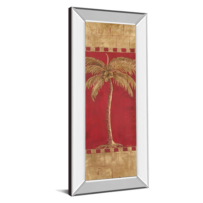 Classy Living Golden Palm Radiance 18x42in Wall Art | Transitional Mirrored Frame | Living Room & Bedroom Decor | 18 x 42 x 3 in | Model 1209MF