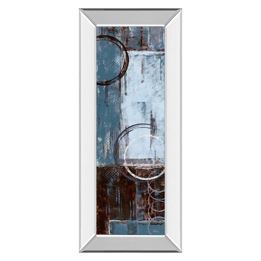 Classy Living Cool Dance II 42in Tall Wall Art | Contemporary Abstract Multicolor on Mirrored Frame | Living Room & Office Decor | 18 x 42 | Model 1217MF