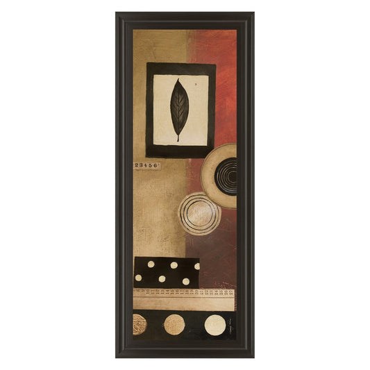 Classy Living Radius Panel I 18x42in Wall Art | Contemporary MDF Frame with Real Glass | Living Room & Office Decor | 1 x 18 x 42 in | Model 1228
