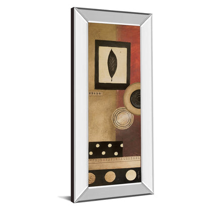 Classy Living Radius Panel I 18x42in Wall Art | Contemporary Mixed Media with Mirrored Frame | Living Room & Office Decor | 18 x 42 x 3 in | Model 1228MF