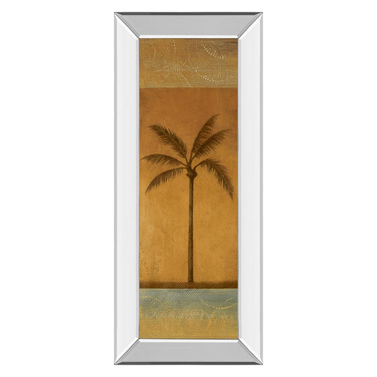 Classy Living Golden Palm I 18x42in Wall Art | Contemporary Tropical Mixed Media on Paper | Living Room, Bedroom & Office Decor | 18 x 42 x | Model 1230MF