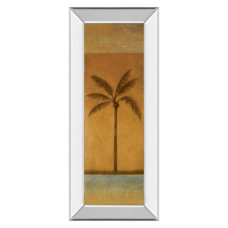 Classy Living Golden Palm I 18x42in Wall Art | Contemporary Tropical Mixed Media on Paper | Living Room, Bedroom & Office Decor | 18 x 42 x | Model 1230MF