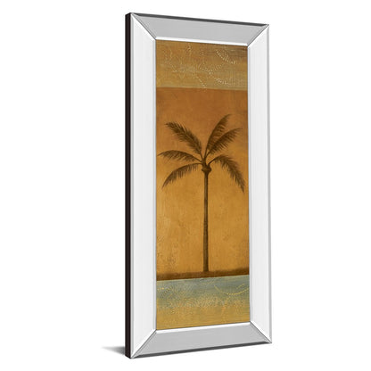 Classy Living Golden Palm I 18x42in Wall Art | Contemporary Tropical Mixed Media on Paper | Living Room, Bedroom & Office Decor | 18 x 42 x | Model 1230MF