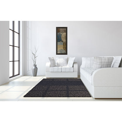 Classy Living Bubble Structure II 18x42in Wall Art | Transitional Multicolor Abstract on Paper with Dark Chocolate MDF Frame | Living Room & | Model 1238
