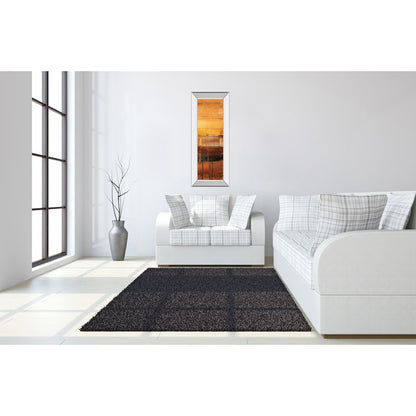 Classy Living Autumn Radiance 18x42in Wall Art | Transitional Abstract Paper Art with Mirrored Frame | Living Room & Office Decor | 18 x 42 | Model 1253MF